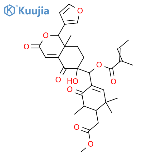 Hainangranatumin J; 30-Deacyl, 30-tigloyl structure