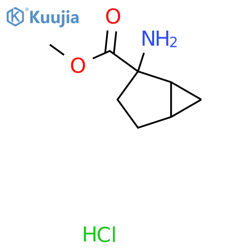 methyl 2-aminobicyclo[3.1.0]hexane-2-carboxylate hydrochloride structure