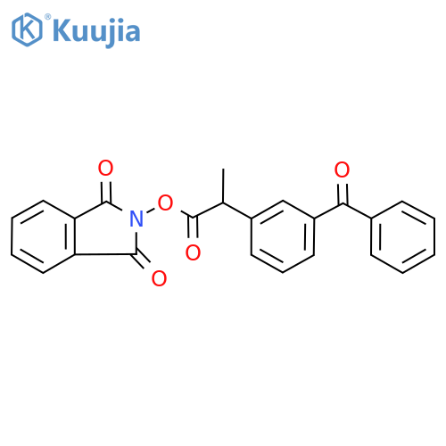 1,3-Dioxoisoindolin-2-yl 2-(3-benzoylphenyl)propanoate structure