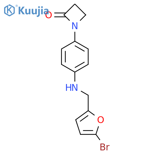 1-(4-{(5-bromofuran-2-yl)methylamino}phenyl)azetidin-2-one structure