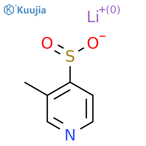 Lithium 3-methylpyridine-4-sulfinate structure