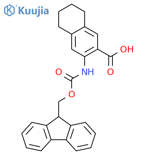 2-Naphthalenecarboxylic acid, 3-[[(9H-fluoren-9-ylmethoxy)carbonyl]amino]-5,6,7,8-tetrahydro- structure