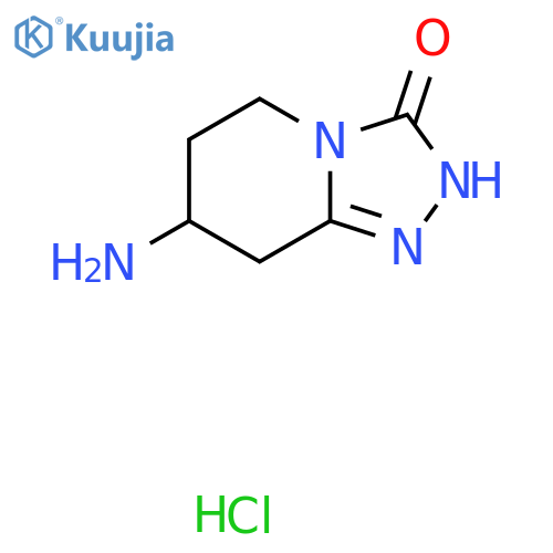7-Amino-5,6,7,8-tetrahydro-2H-[1,2,4]triazolo[4,3-a]pyridin-3-one;hydrochloride structure