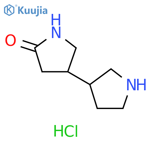[3,3'-Bipyrrolidin]-5-one, hydrochloride (1:1) structure