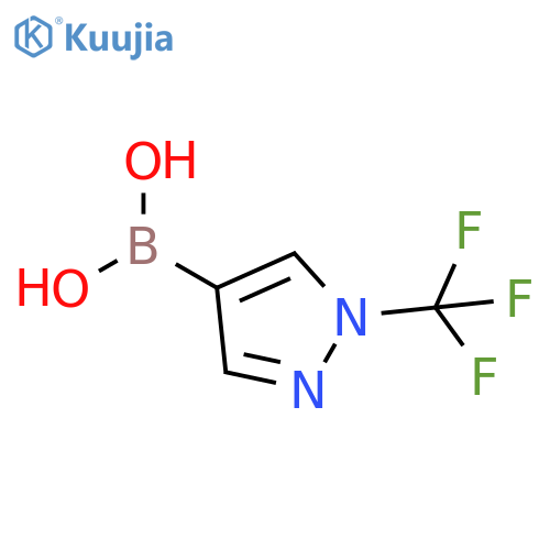 [1-(trifluoromethyl)pyrazol-4-yl]boronic acid structure
