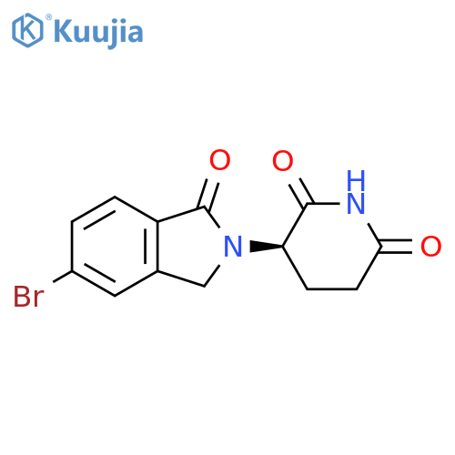 (R)-3-(5-Bromo-1-oxoisoindolin-2-yl)piperidine-2,6-dione structure