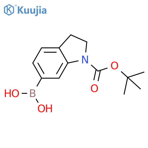 (1-tert-butoxycarbonylindolin-6-yl)boronic acid structure