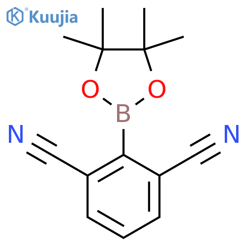 2-(4,4,5,5-Tetramethyl-1,3,2-dioxaborolan-2-yl)isophthalonitrile (~90%) structure