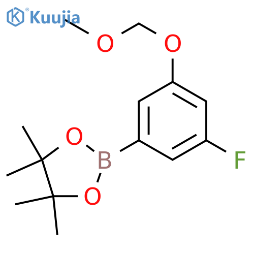 2-(3-Fluoro-5-(methoxymethoxy)phenyl)-4,4,5,5-tetramethyl-1,3,2-dioxaborolane structure