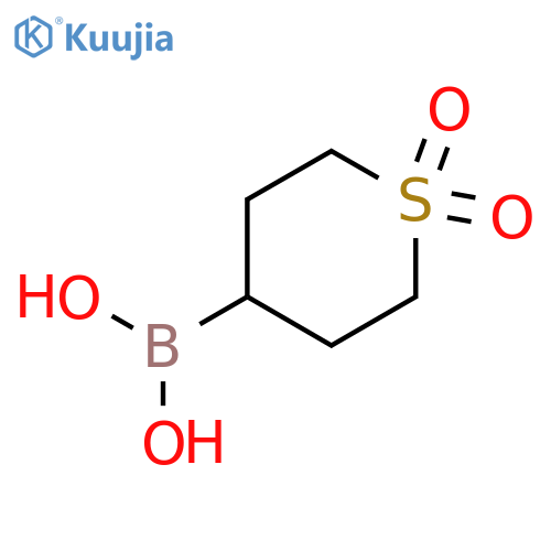 (1,1-dioxo-1lambda6-thian-4-yl)boronic acid structure