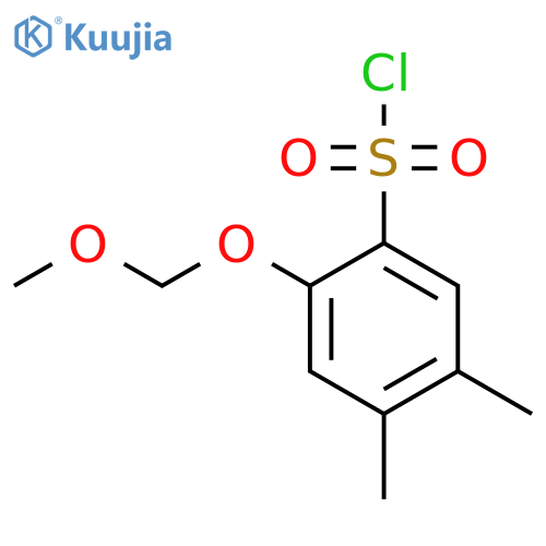 2-(Methoxymethoxy)-4,5-dimethylbenzene-1-sulfonyl chloride structure