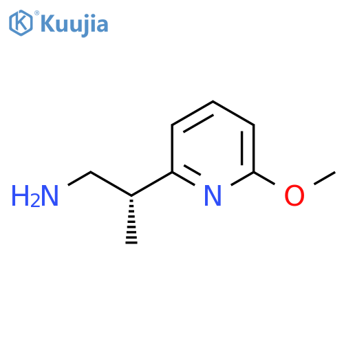 (2R)-2-(6-Methoxypyridin-2-yl)propan-1-amine structure