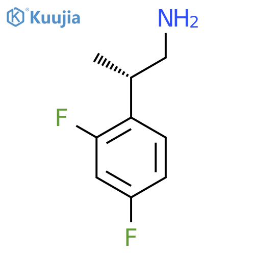 (2S)-2-(2,4-Difluorophenyl)propan-1-amine structure