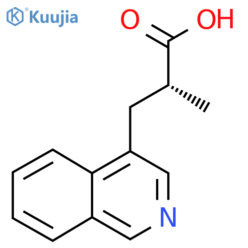 (2R)-3-Isoquinolin-4-yl-2-methylpropanoic acid structure