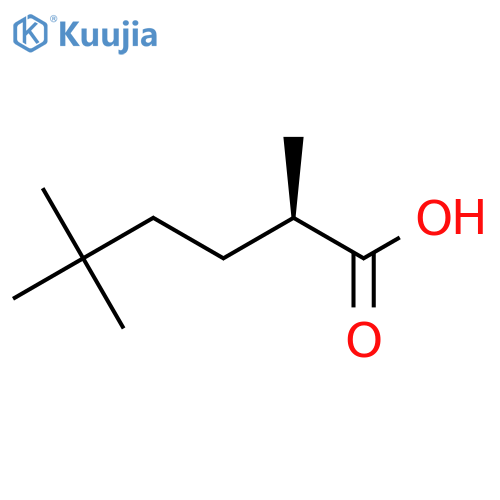 (2R)-2,5,5-Trimethylhexanoic acid structure