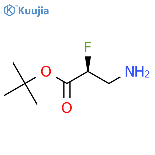 Tert-butyl (2S)-3-amino-2-fluoropropanoate structure