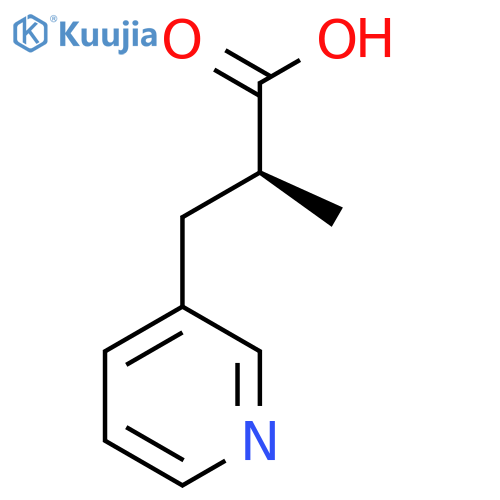(2S)-2-Methyl-3-pyridin-3-ylpropanoic acid structure