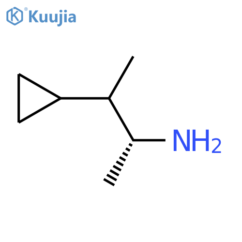 (2R)-3-Cyclopropylbutan-2-amine structure