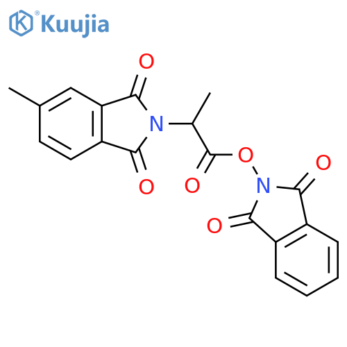 1,3-dioxo-2,3-dihydro-1H-isoindol-2-yl 2-(5-methyl-1,3-dioxo-2,3-dihydro-1H-isoindol-2-yl)propanoate structure