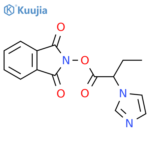 1,3-dioxo-2,3-dihydro-1H-isoindol-2-yl 2-(1H-imidazol-1-yl)butanoate structure