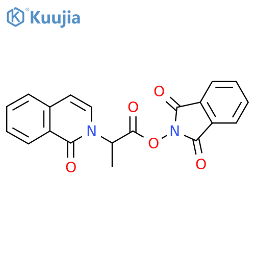 1,3-dioxo-2,3-dihydro-1H-isoindol-2-yl 2-(1-oxo-1,2-dihydroisoquinolin-2-yl)propanoate structure