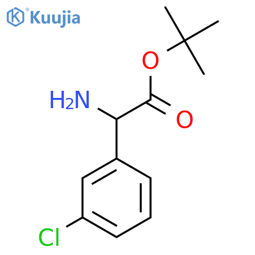 Tert-butyl 2-amino-2-(3-chlorophenyl)acetate structure