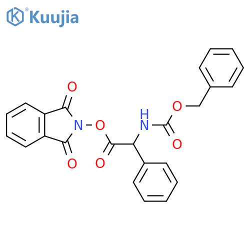 1,3-dioxo-2,3-dihydro-1H-isoindol-2-yl 2-{[(benzyloxy)carbonyl]amino}-2-phenylacetate structure