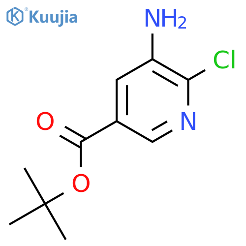 Tert-butyl 5-amino-6-chloropyridine-3-carboxylate structure