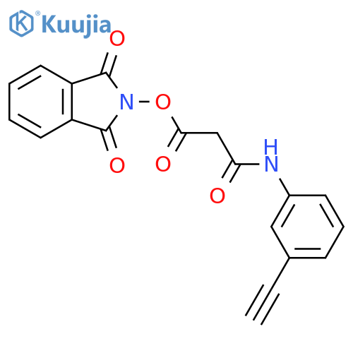 1,3-dioxo-2,3-dihydro-1H-isoindol-2-yl 2-[(3-ethynylphenyl)carbamoyl]acetate structure