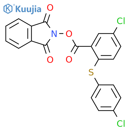 1,3-dioxo-2,3-dihydro-1H-isoindol-2-yl 5-chloro-2-[(4-chlorophenyl)sulfanyl]benzoate structure