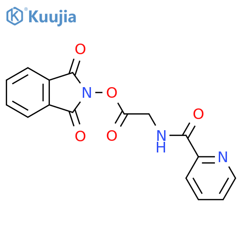 1,3-dioxo-2,3-dihydro-1H-isoindol-2-yl 2-[(pyridin-2-yl)formamido]acetate structure