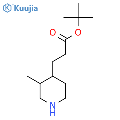 Tert-butyl 3-(3-methylpiperidin-4-yl)propanoate structure