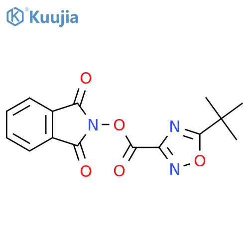 1,3-dioxo-2,3-dihydro-1H-isoindol-2-yl 5-tert-butyl-1,2,4-oxadiazole-3-carboxylate structure