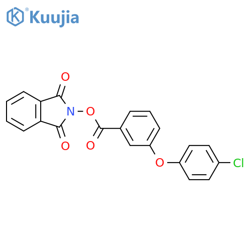 1,3-dioxo-2,3-dihydro-1H-isoindol-2-yl 3-(4-chlorophenoxy)benzoate structure