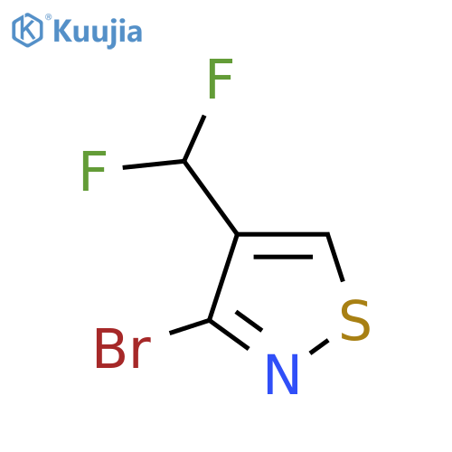 3-Bromo-4-(difluoromethyl)-1,2-thiazole structure