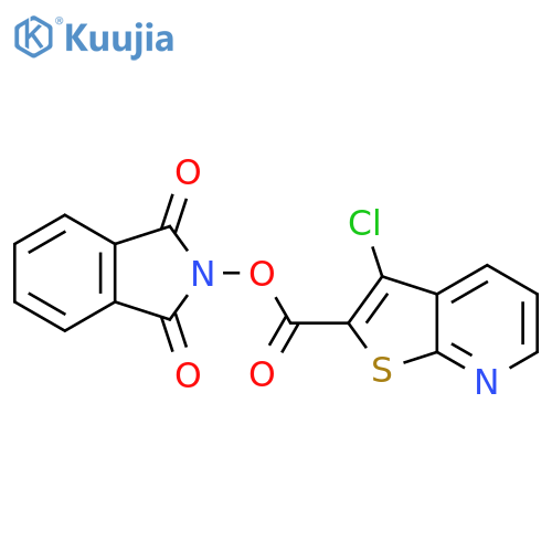 1,3-dioxo-2,3-dihydro-1H-isoindol-2-yl 3-chlorothieno[2,3-b]pyridine-2-carboxylate structure