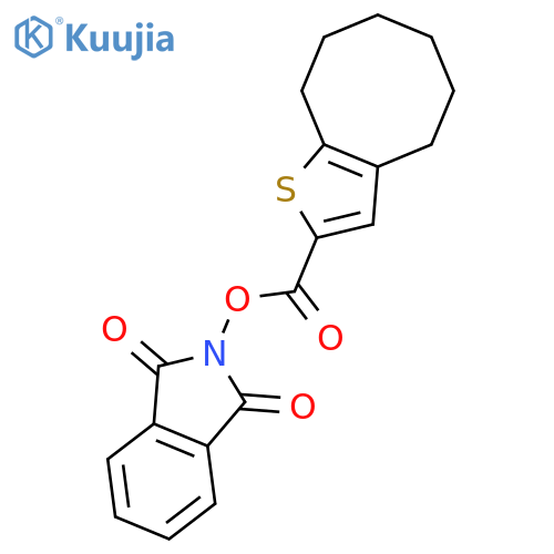 1,3-dioxo-2,3-dihydro-1H-isoindol-2-yl 4H,5H,6H,7H,8H,9H-cycloocta[b]thiophene-2-carboxylate structure
