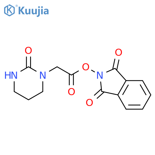 1,3-dioxo-2,3-dihydro-1H-isoindol-2-yl 2-(2-oxo-1,3-diazinan-1-yl)acetate structure