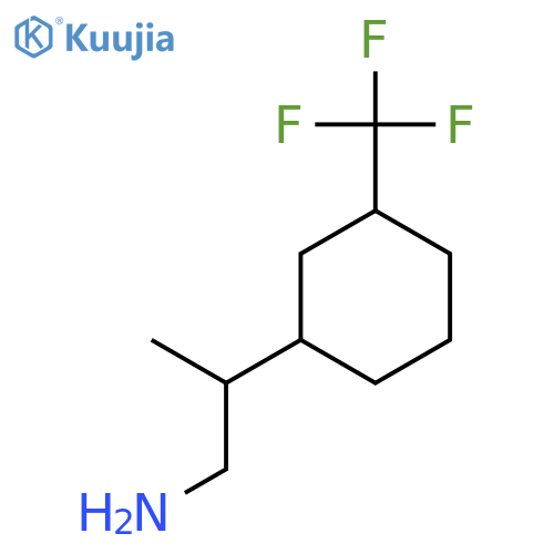 2-[3-(Trifluoromethyl)cyclohexyl]propan-1-amine structure