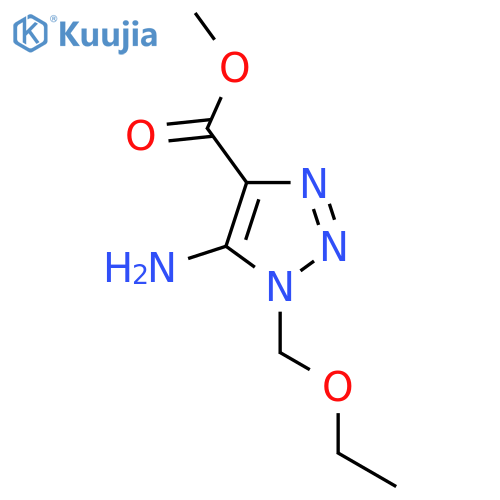 Methyl 5-amino-1-(ethoxymethyl)triazole-4-carboxylate structure