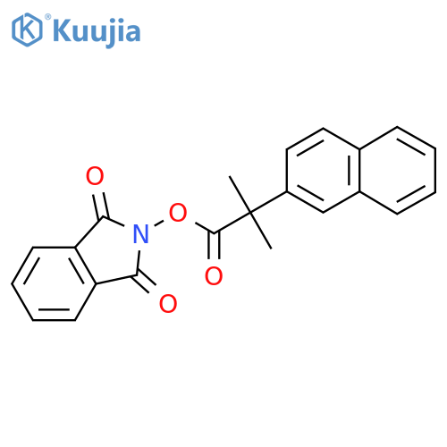 1,3-dioxo-2,3-dihydro-1H-isoindol-2-yl 2-methyl-2-(naphthalen-2-yl)propanoate structure