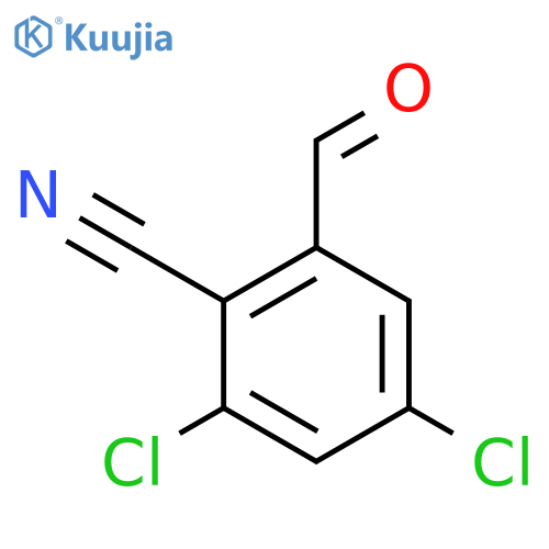 2,4-Dichloro-6-formylbenzonitrile structure