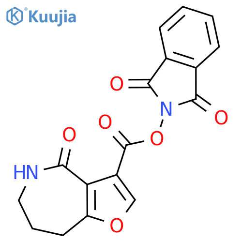 1,3-dioxo-2,3-dihydro-1H-isoindol-2-yl 4-oxo-4H,5H,6H,7H,8H-furo[3,2-c]azepine-3-carboxylate structure