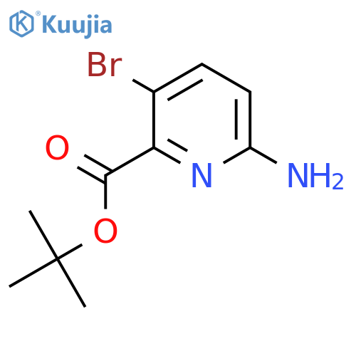 tert-Butyl 6-amino-3-bromopicolinate structure