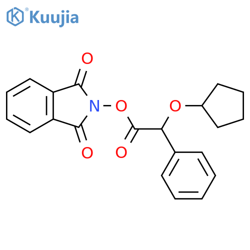 1,3-dioxo-2,3-dihydro-1H-isoindol-2-yl 2-(cyclopentyloxy)-2-phenylacetate structure
