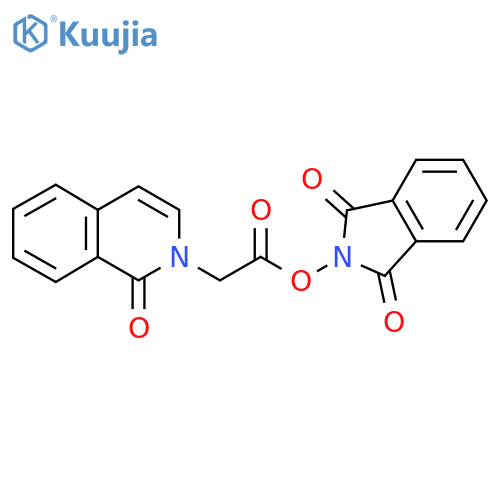 1,3-dioxo-2,3-dihydro-1H-isoindol-2-yl 2-(1-oxo-1,2-dihydroisoquinolin-2-yl)acetate structure