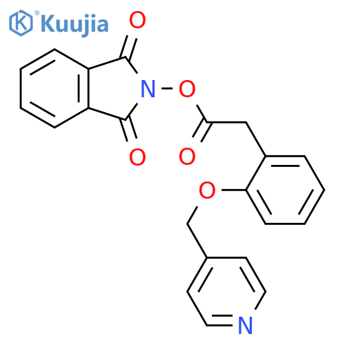1,3-dioxo-2,3-dihydro-1H-isoindol-2-yl 2-{2-[(pyridin-4-yl)methoxy]phenyl}acetate structure
