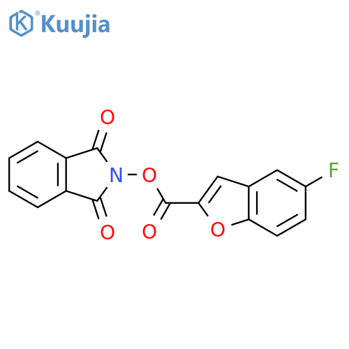1,3-dioxo-2,3-dihydro-1H-isoindol-2-yl 5-fluoro-1-benzofuran-2-carboxylate structure