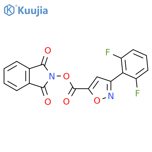 1,3-dioxo-2,3-dihydro-1H-isoindol-2-yl 3-(2,6-difluorophenyl)-1,2-oxazole-5-carboxylate structure