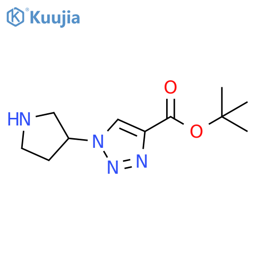 tert-butyl 1-(pyrrolidin-3-yl)-1H-1,2,3-triazole-4-carboxylate structure